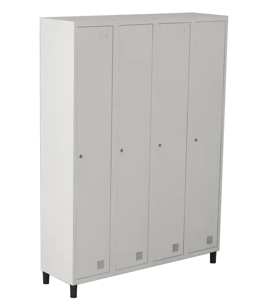 Armário Locker de Aço Euro Módulo com 1 Porta(s) 4 Módulo(s) 4 Porta(s) com Fechadura com Tranca Tripla