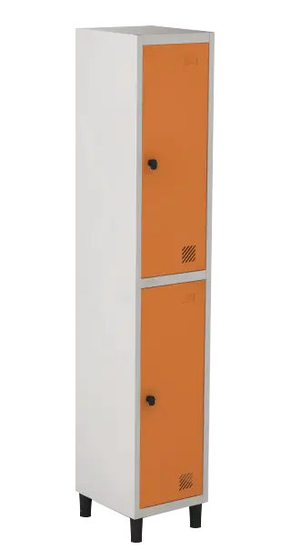 Armário Locker de Aço Euro Módulo com 2 Porta(s) 1 Módulo(s) 2 Porta(s) com Pitão com Tranca Tripla