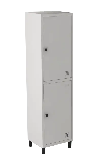 Armário Locker de Aço Euro Módulo com 2 Porta(s) 1 Módulo(s) 2 Porta(s) com Pitão com Tranca Tripla