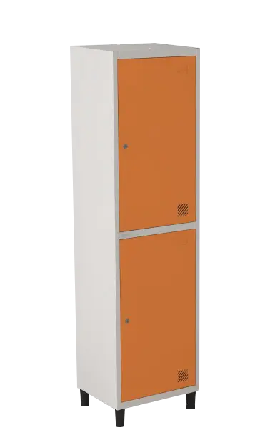 Armário Locker de Aço Euro Módulo com 2 Porta(s) 1 Módulo(s) 2 Porta(s) com Fechadura com Tranca Tripla