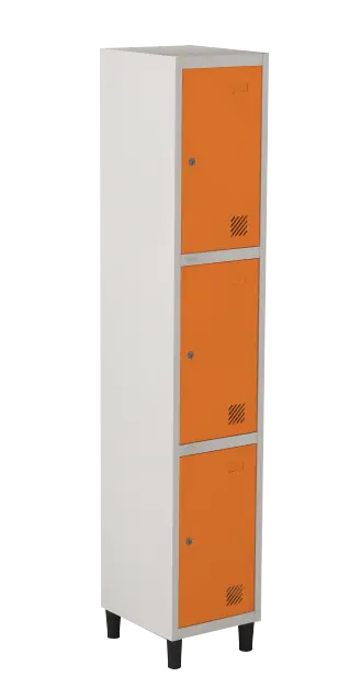 Armário Locker de Aço Euro Módulo com 3 Porta(s) 1 Módulo(s) 3 Porta(s) com Fechadura com Tranca Tripla