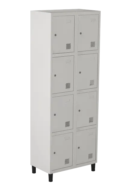 Armário Locker de Aço Euro Módulo com 4 Porta(s) 2 Módulo(s) 8 Porta(s) com Fechadura com Tranca Tripla