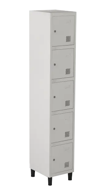 Armário Locker de Aço Euro Módulo com 5 Porta(s) 1 Módulo(s) 5 Porta(s) com Fechadura com Tranca Tripla