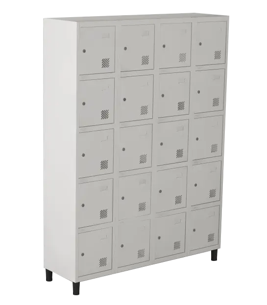 Armário Locker de Aço Euro Módulo com 5 Porta(s) 4 Módulo(s) 20 Porta(s) com Fechadura com Tranca Tripla