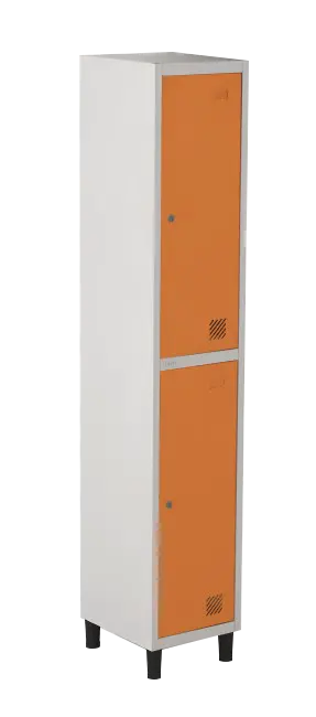 Armário Locker de Aço Euro Insalubre - Divisão T 1 Módulo(s) 2 Porta(s) com Fechadura com Tranca Tripla