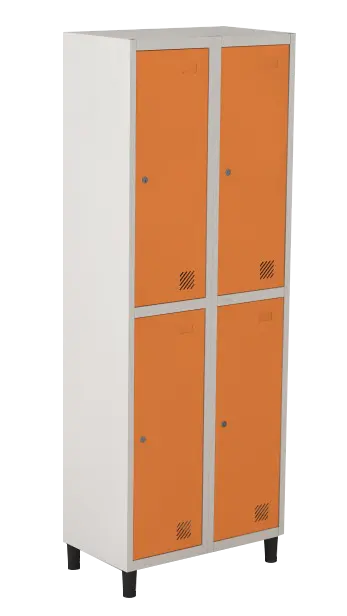 Armário Locker de Aço Euro Insalubre - Divisão T 2 Módulo(s) 4 Porta(s) com Fechadura com Tranca Tripla