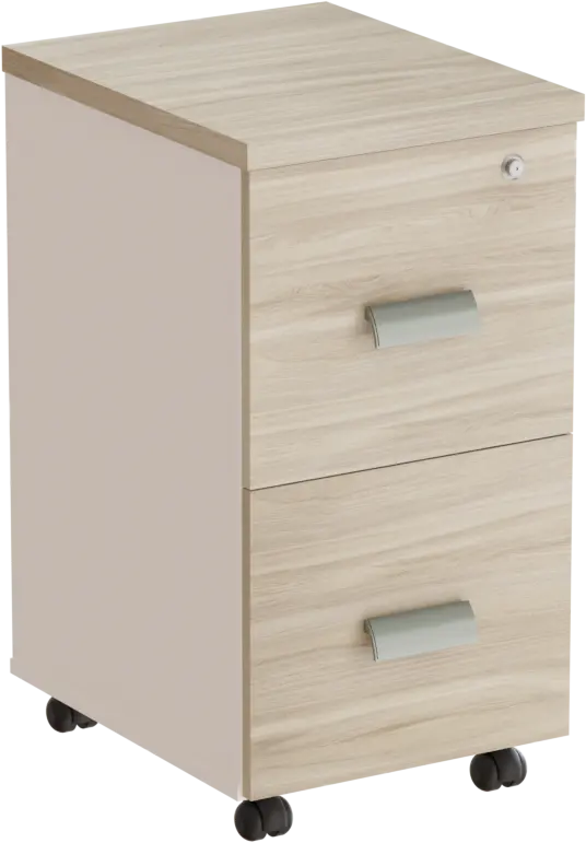 Gaveteiro Volante 2 Gavetas Pasta 68.5 x 45 x 45 cm