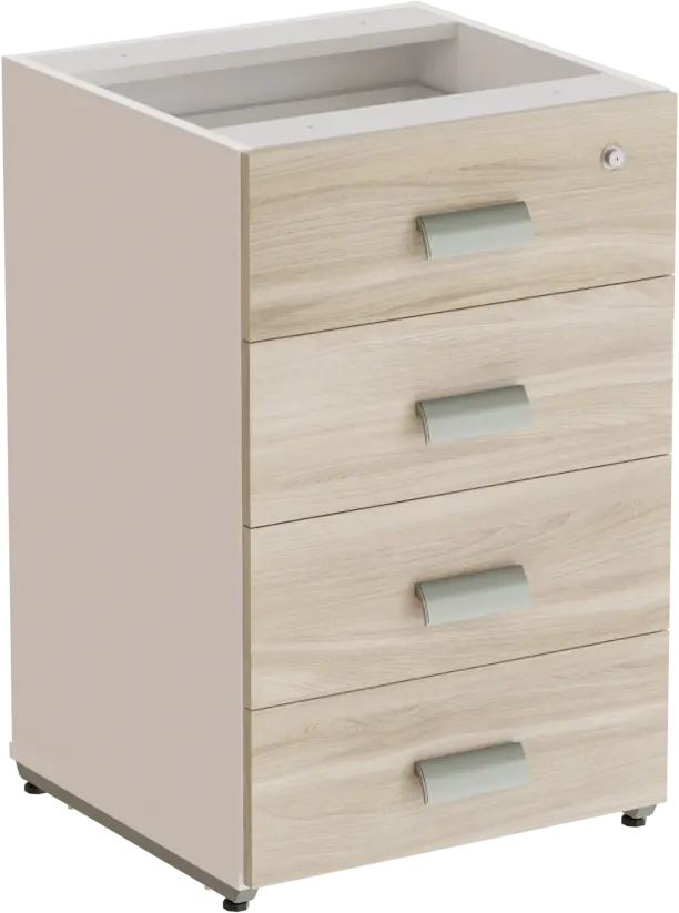 Gaveteiro Pedestal 4 Gavetas 71.5 x 46 x 45 cm