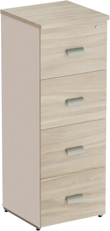 Arquivo 4 Gavetas Pasta 125 x 46 x 46 cm