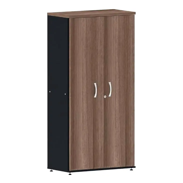 Armário de escritório PE25 com portas fechadas e fechadura com chave